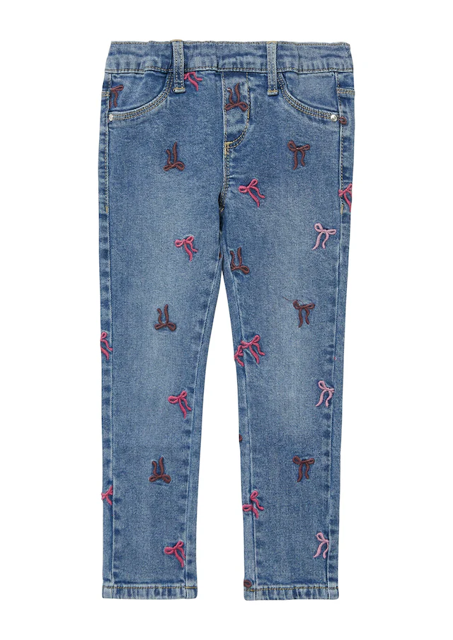s.Oliver Junior Regular-fit-Jeans mit Print