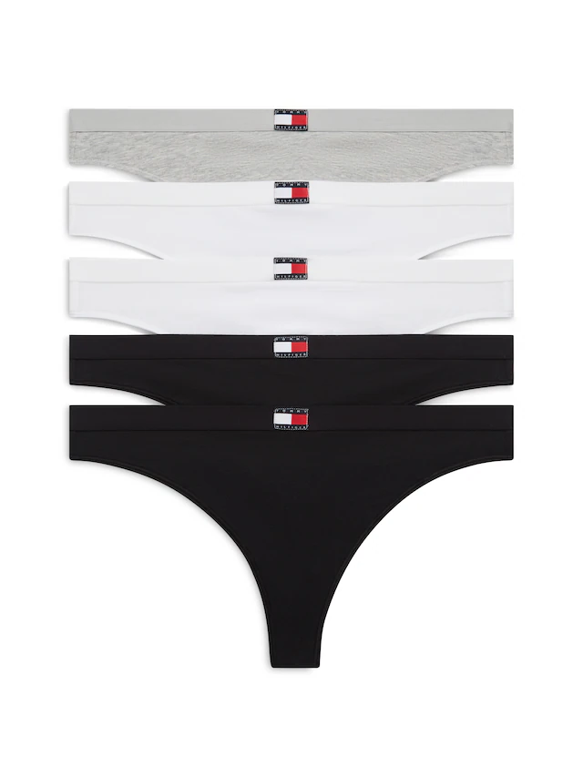 Tommy Hilfiger Underwear Tanga »5 PACK FLAG THONG« Packung, 5er, 5 Stk. mit Logo