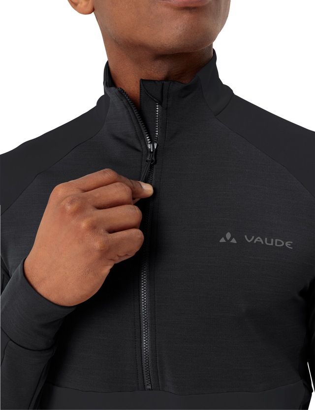 VAUDE Radtrikot »MEN'S KURO HALFZIP LS TRICOT« für Radsport, mit zwei offenen Rückentaschen