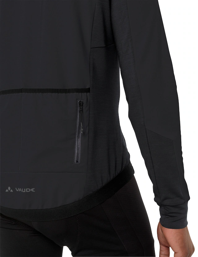 VAUDE Radtrikot »MEN'S KURO HALFZIP LS TRICOT« für Radsport, mit zwei offenen Rückentaschen