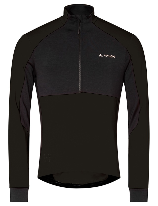 VAUDE Radtrikot »MEN'S KURO HALFZIP LS TRICOT« für Radsport, mit zwei offenen Rückentaschen