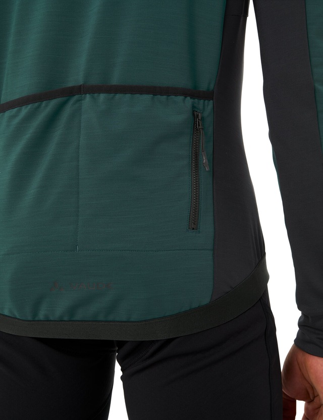 VAUDE Radtrikot »MEN'S KURO HALFZIP LS TRICOT« für Radsport, mit zwei offenen Rückentaschen