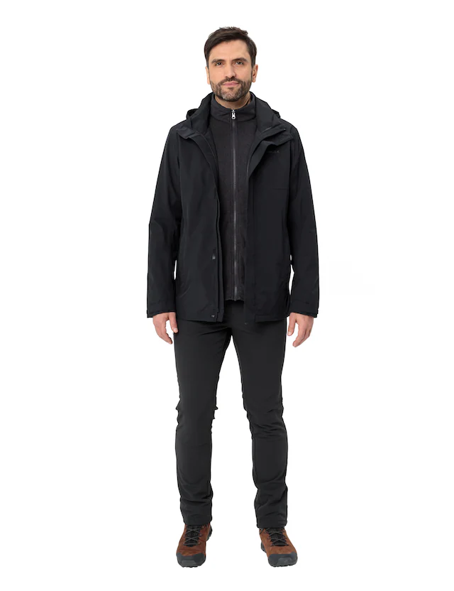 VAUDE 3-in-1-Funktionsjacke »MEN'S ROSEMOOR 3IN1 JACKET« 2 Stk. tlg. mit Kapuze mit verstaubarer Kapuze, mit Frontreißverschluss, wasserdicht