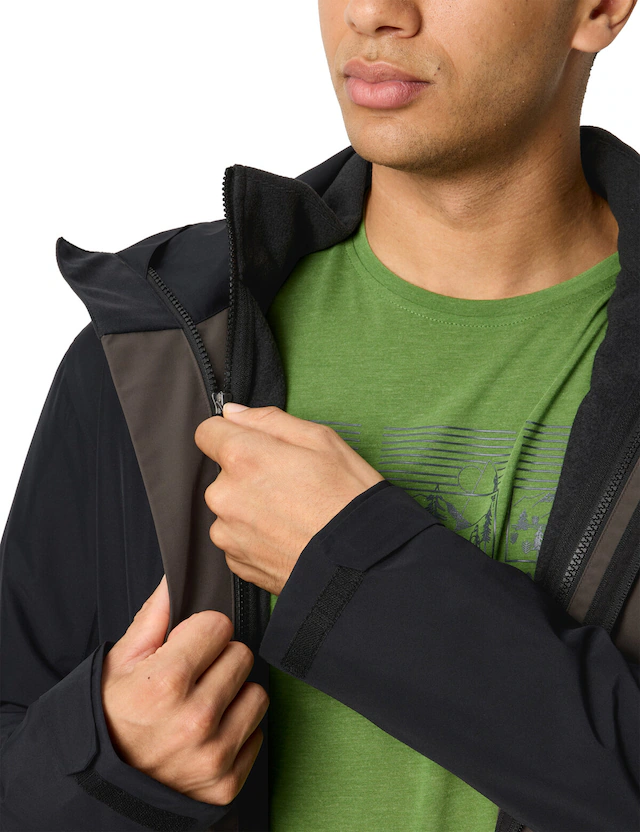 VAUDE 3-in-1-Funktionsjacke »MEN'S ROSEMOOR 3IN1 JACKET« 2 Stk. tlg. mit Kapuze mit verstaubarer Kapuze, mit Frontreißverschluss, wasserdicht