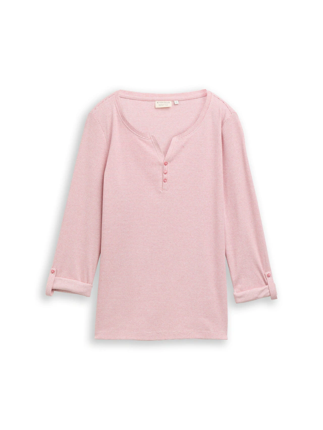 TOM TAILOR Henleyshirt mit Turn-Up-Arm