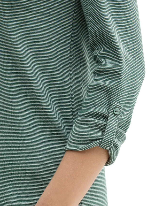 TOM TAILOR Henleyshirt mit Turn-Up-Arm