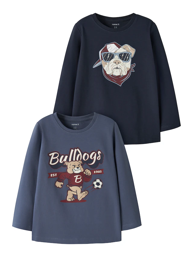 Name It T-Shirt »NMMVUX 2P LS TOP« Packung, 2 Baumwollmischung,