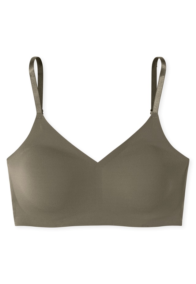 Schiesser Bustier »Invisible Soft« Mikrofaser, herausnehmbare Pads, V-Ausschnitt, Lasercut-Abschlüsse