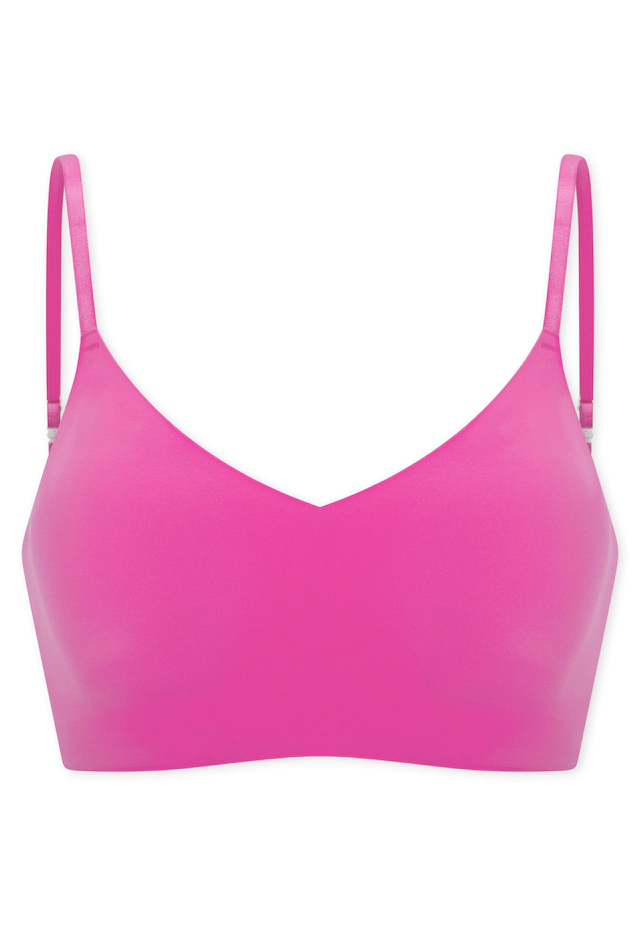 Schiesser Bustier »Invisible Soft« Mikrofaser, herausnehmbare Pads, V-Ausschnitt, Lasercut-Abschlüsse