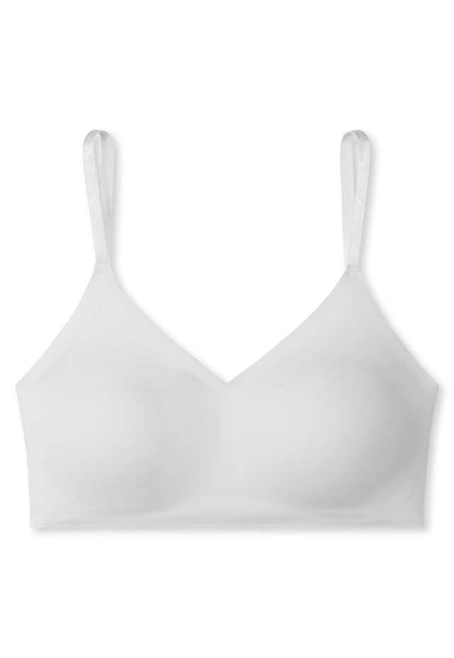 Schiesser Bustier »Invisible Soft« Mikrofaser, herausnehmbare Pads, V-Ausschnitt, Lasercut-Abschlüsse