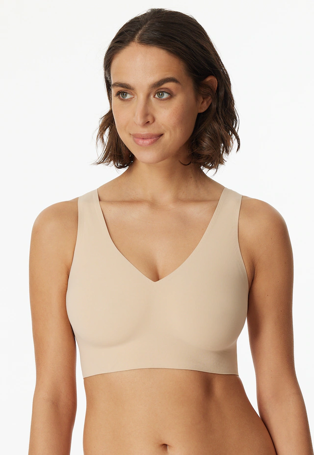 Schiesser Bustier »Invisible Soft« Microfaser, Lasercut-Abschlüsse, V-Ausschnitt