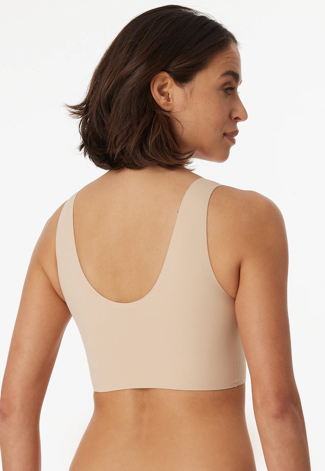Schiesser Bustier »Invisible Soft« Microfaser, Lasercut-Abschlüsse, V-Ausschnitt