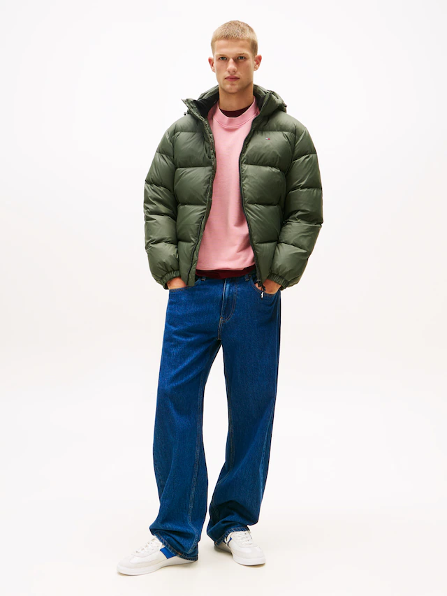 Tommy Jeans Steppjacke »TJM ESSENTIAL DOWN JACKET EXT« mit Kapuze Winterjacke Outdoorjacke Gefüttert 2 in 1 Jacke abnehmbare Kapuze