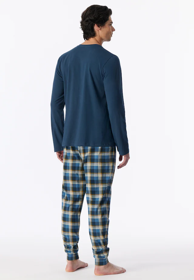 Schiesser Schlafanzug »Casual Essentials« 2 mit bequemen Bündchen