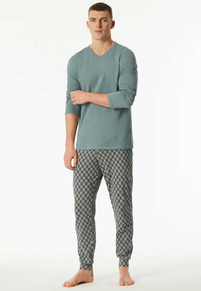 Schiesser Schlafanzug »Casual Essentials« 2 mit bequemen Bündchen