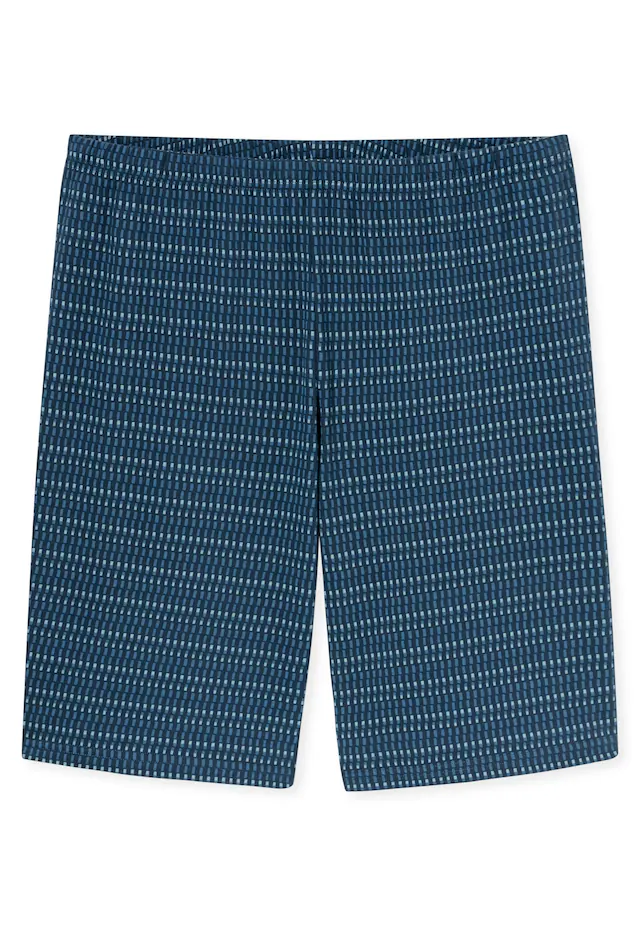 Schiesser Pyjama »Casual Essentials« 0, 2 mit unifarbenem Oberteil und gemusterter Hose