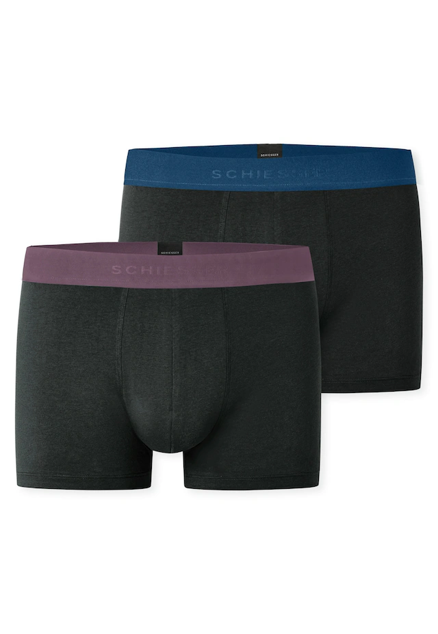 Schiesser Lange Unterhose »95/5 Multipacks« mit farblich abgesetztem, sportlichem Logo-Webgummibund