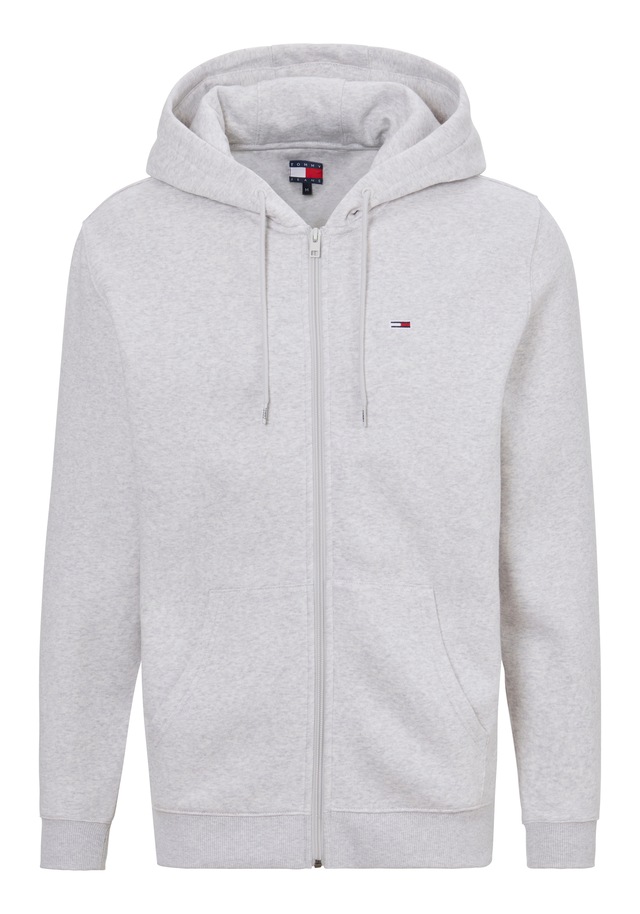 Tommy Jeans Kapuzensweatjacke »TJM REGULAR S FLAG ZIP FLEECE THRU« mit bestickten Markenlogo auf Brusthöhe