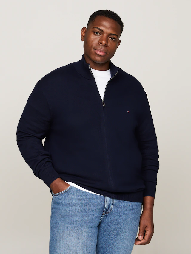 Tommy Hilfiger Big & Tall Cardigan »BT-PIMA ORG CTN CASHMERE ZTHRU-B«
