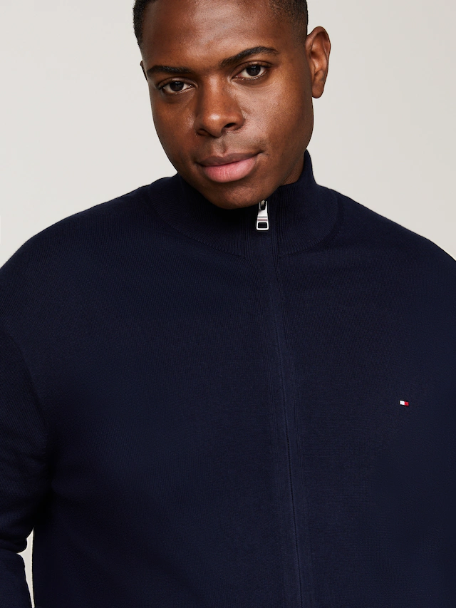 Tommy Hilfiger Big & Tall Cardigan »BT-PIMA ORG CTN CASHMERE ZTHRU-B«