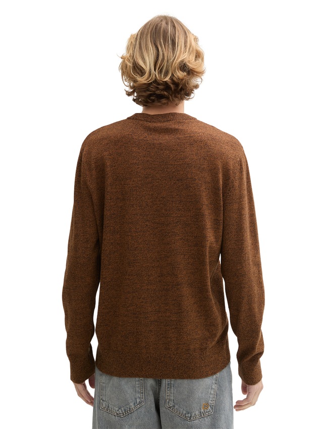 TOM TAILOR Denim Strickpullover in melierter Optik