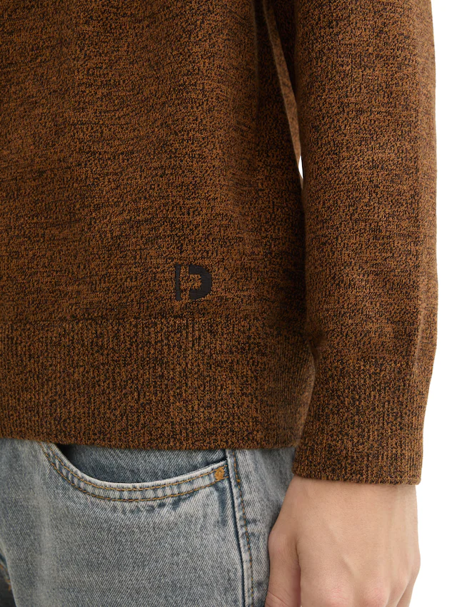 TOM TAILOR Denim Strickpullover in melierter Optik
