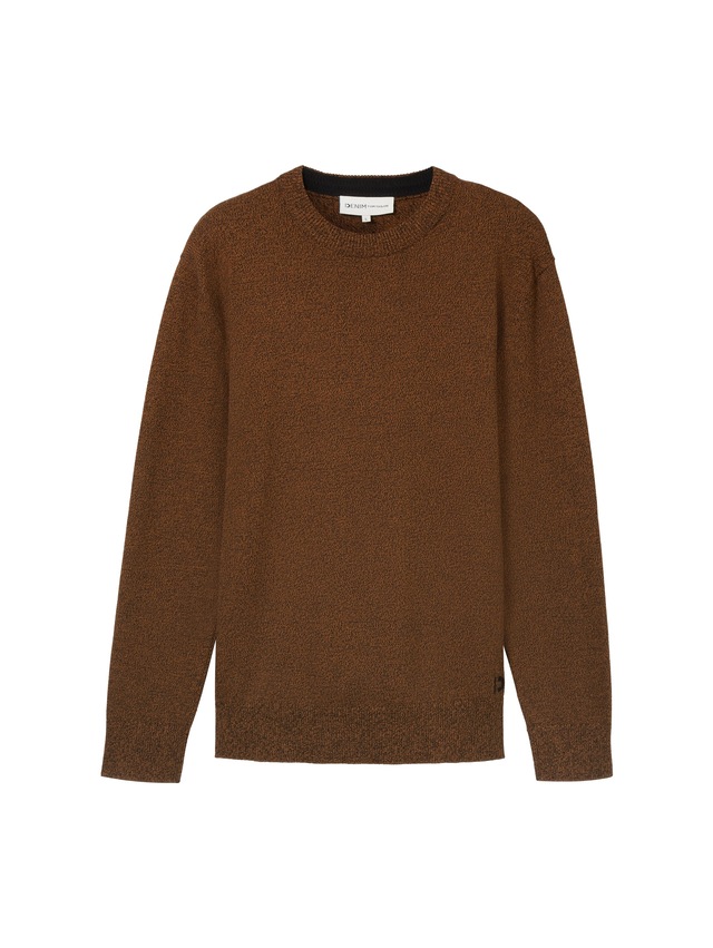 TOM TAILOR Denim Strickpullover in melierter Optik