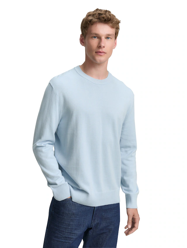TOM TAILOR Denim Strickpullover in melierter Optik