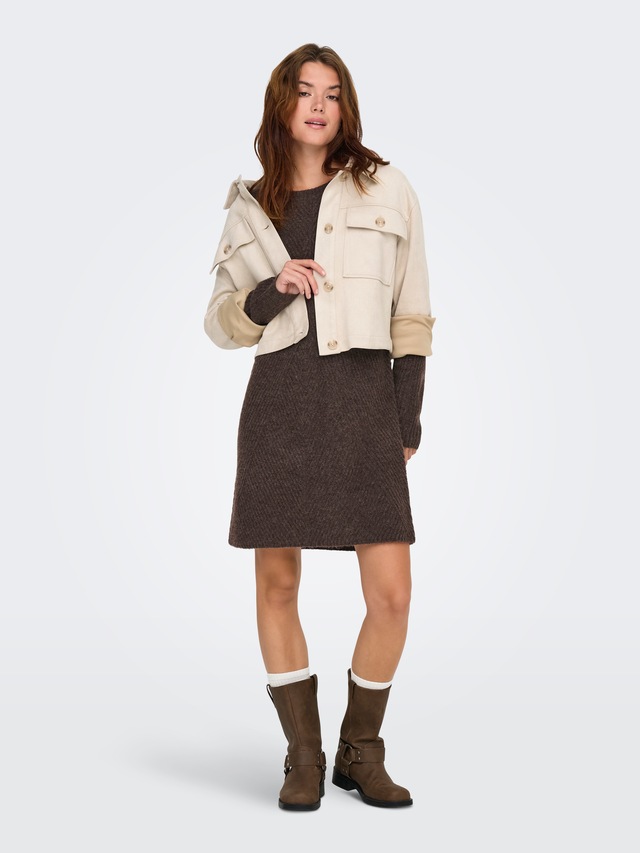 ONLY Strickkleid »ONLCAROL L/S DRESS KNT NOOS«