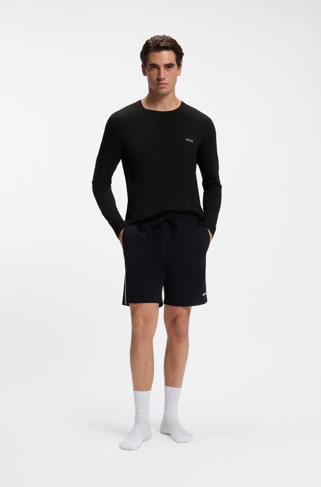 BOSS Langarmshirt »Mix&Match LS« mit Logoschriftzug