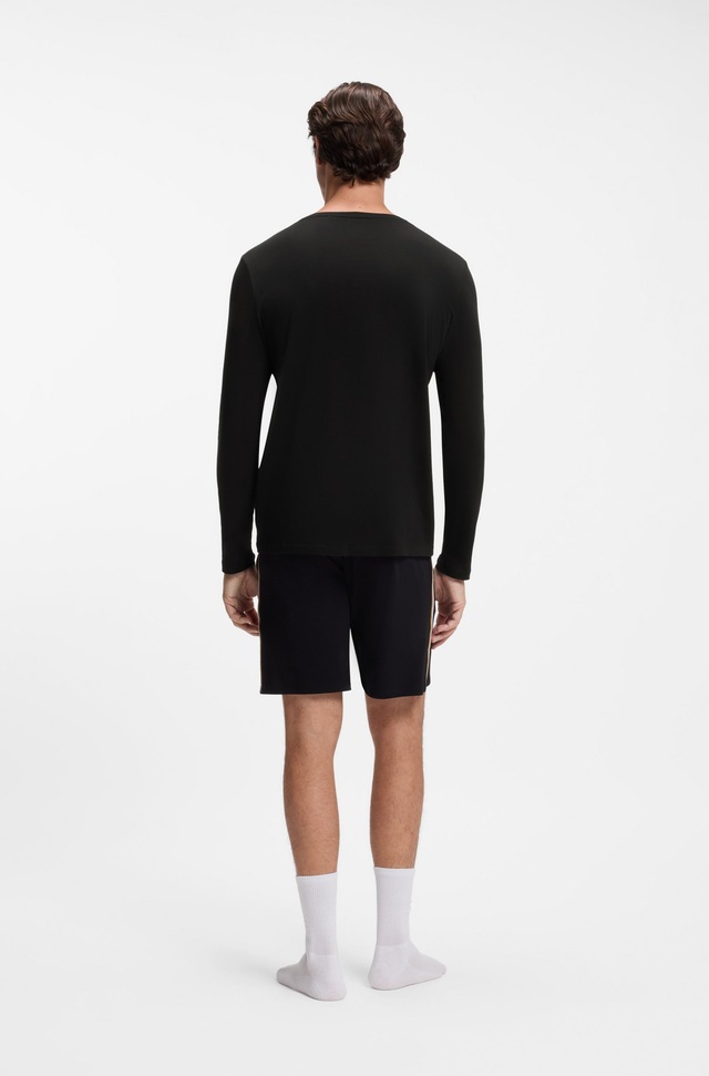 BOSS Langarmshirt »Mix&Match LS« mit Logoschriftzug