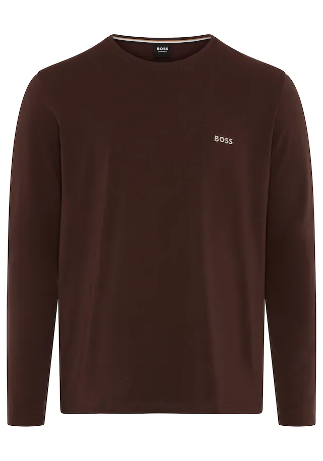 BOSS Langarmshirt »Mix&Match LS« mit Logoschriftzug