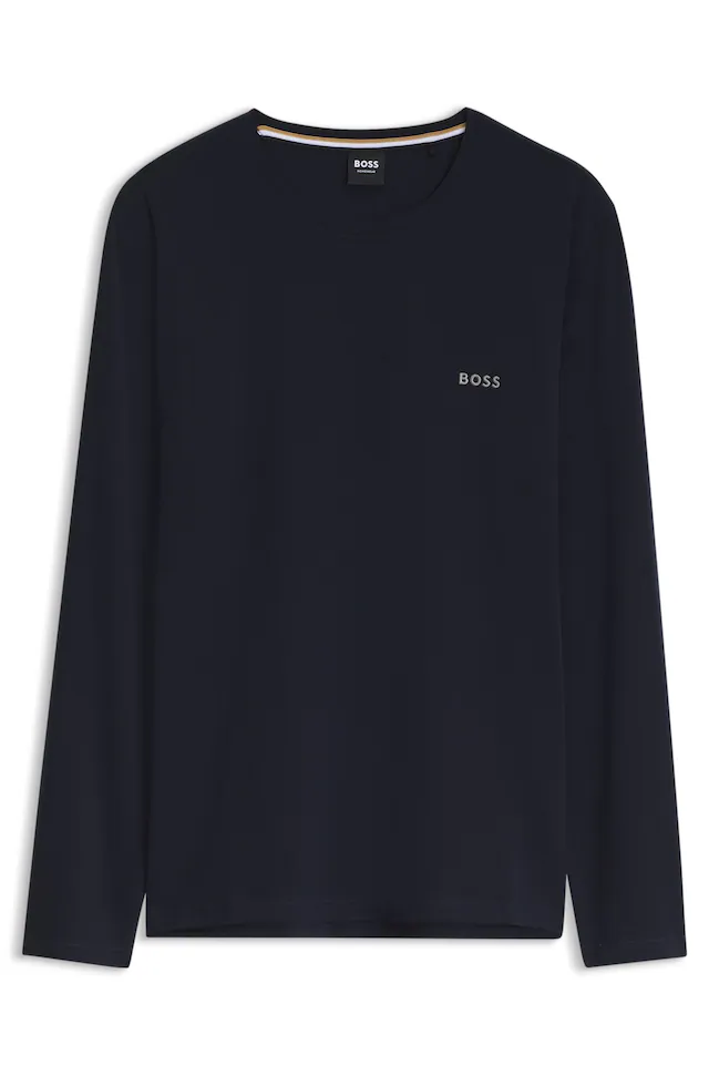BOSS Langarmshirt »Mix&Match LS« mit Logoschriftzug