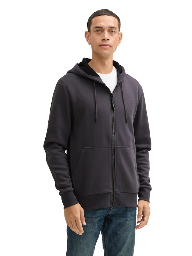 TOM TAILOR Kapuzensweatjacke mit Kapuze