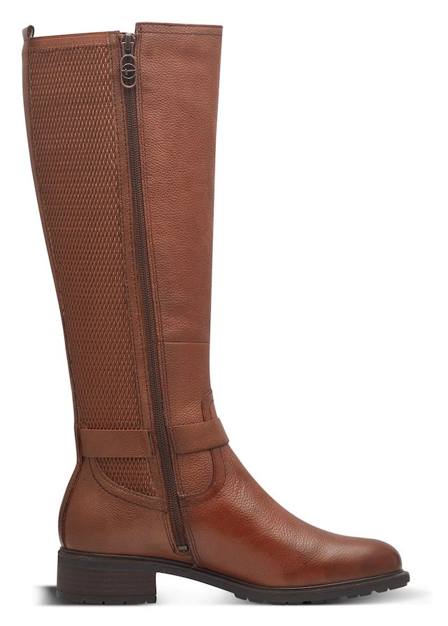 Tamaris Stiefel Blockabsatz, Langschaftstiefel mit XS-Schaft und Stretchfunktion