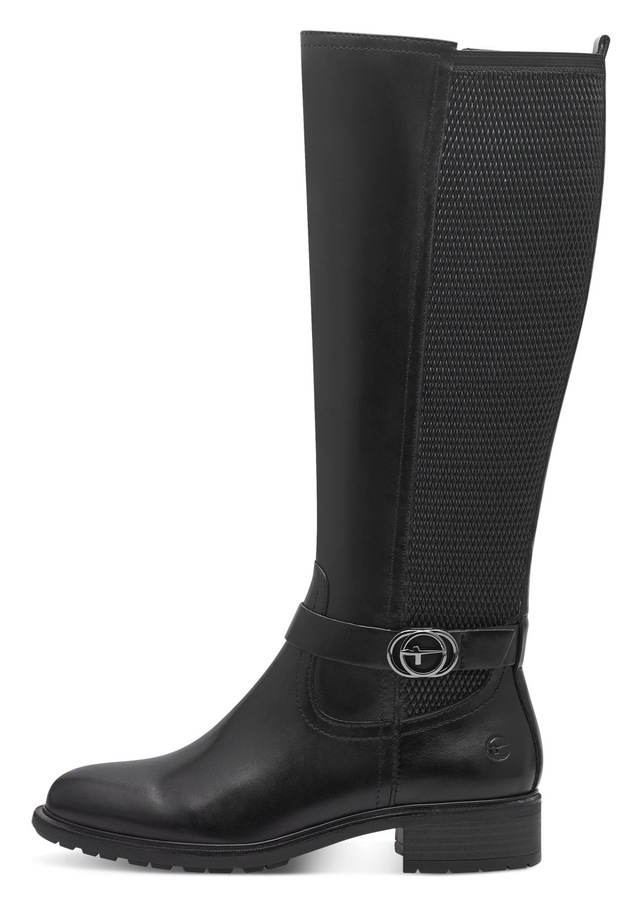 Tamaris Stiefel Blockabsatz, Langschaftstiefel mit XS-Schaft und Stretchfunktion