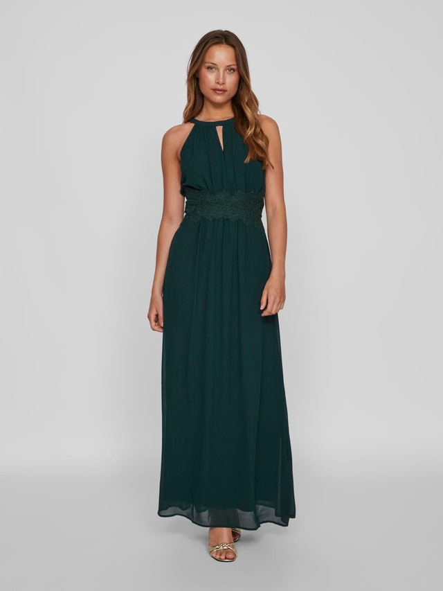Vila Maxikleid »VIMILINA HALTERNECK MAXI DRESS - NOOS« Sommerkleid,