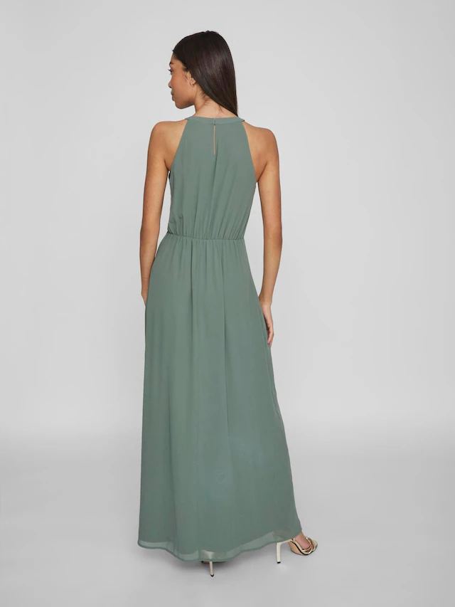 Vila Maxikleid »VIMILINA HALTERNECK MAXI DRESS - NOOS« Sommerkleid,