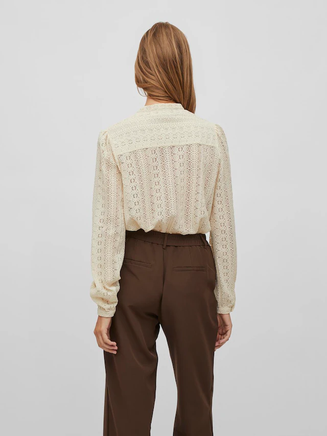 Vila Blusenshirt »VICHIKKA LACE L/S SHIRT- NOOS«