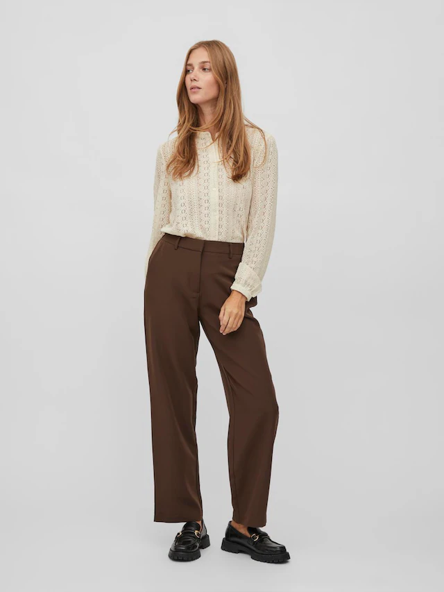 Vila Blusenshirt »VICHIKKA LACE L/S SHIRT- NOOS«