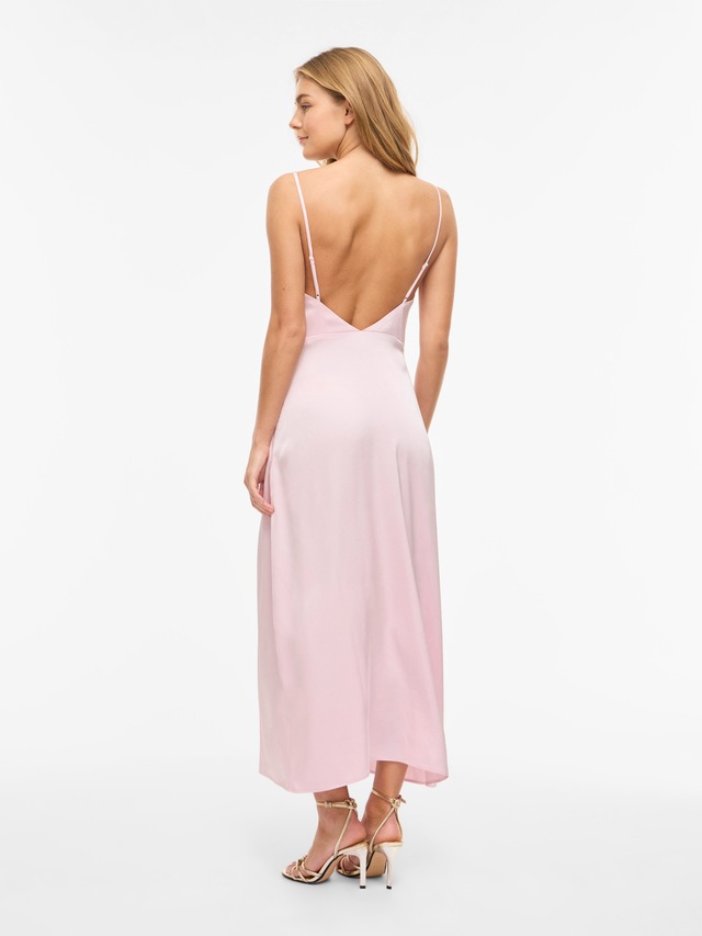 Vila Trägerkleid »VIRAVENNA STRAP ANKLE DRESS - NOOS« Kunstfaser, regular fit