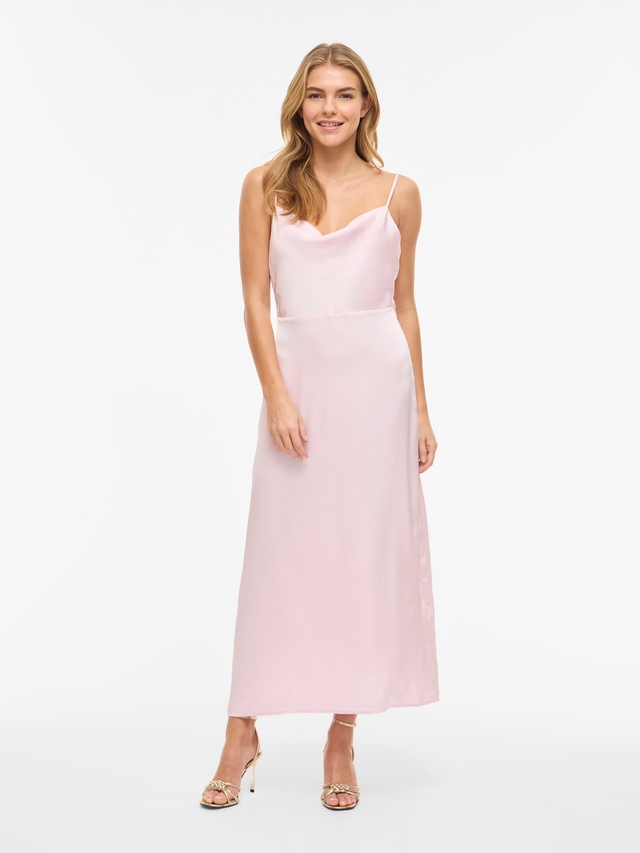 Vila Trägerkleid »VIRAVENNA STRAP ANKLE DRESS - NOOS« Kunstfaser, regular fit