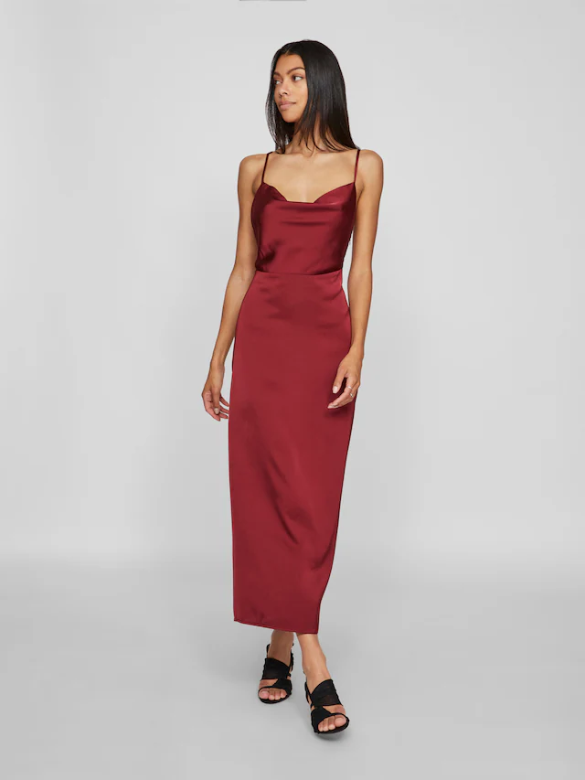Vila Trägerkleid »VIRAVENNA STRAP ANKLE DRESS - NOOS« Kunstfaser, regular fit