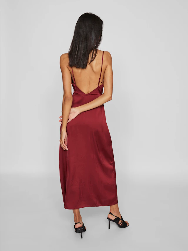 Vila Trägerkleid »VIRAVENNA STRAP ANKLE DRESS - NOOS« Kunstfaser, regular fit