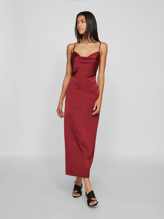 Vila Trägerkleid »VIRAVENNA STRAP ANKLE DRESS - NOOS« Kunstfaser, regular fit