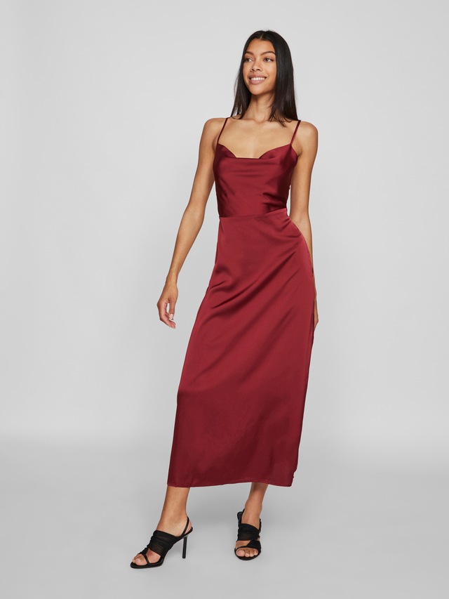 Vila Trägerkleid »VIRAVENNA STRAP ANKLE DRESS - NOOS« Kunstfaser, regular fit
