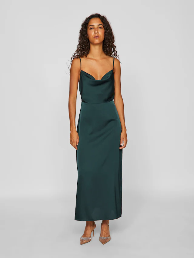 Vila Trägerkleid »VIRAVENNA STRAP ANKLE DRESS - NOOS« Kunstfaser, regular fit