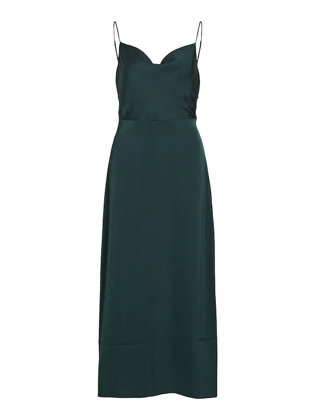 Vila Trägerkleid »VIRAVENNA STRAP ANKLE DRESS - NOOS« Kunstfaser, regular fit