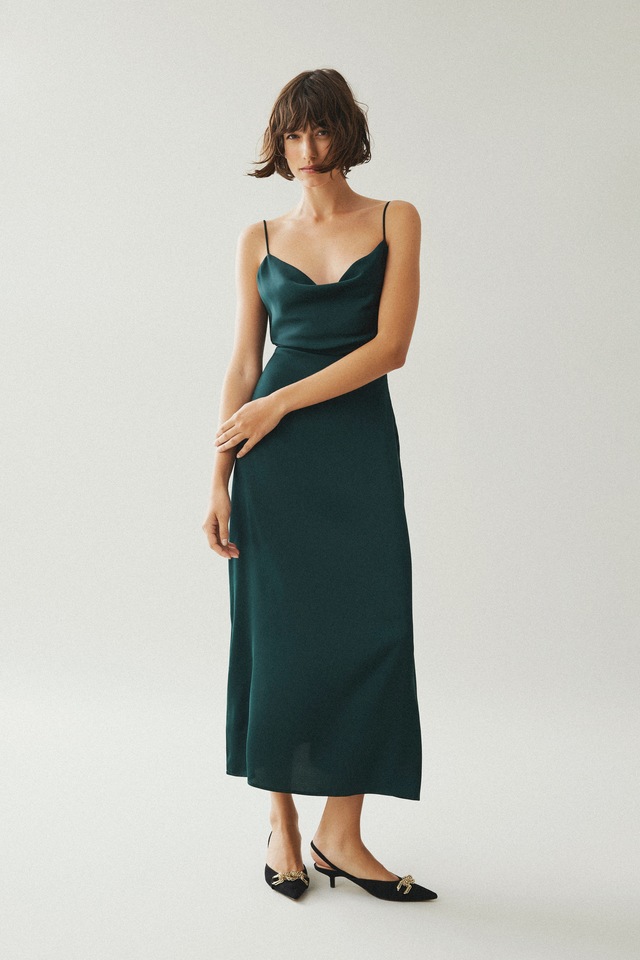 Vila Trägerkleid »VIRAVENNA STRAP ANKLE DRESS - NOOS« Kunstfaser, regular fit