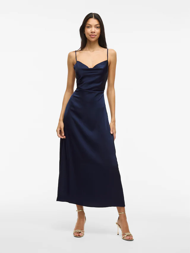 Vila Trägerkleid »VIRAVENNA STRAP ANKLE DRESS - NOOS« Kunstfaser, regular fit